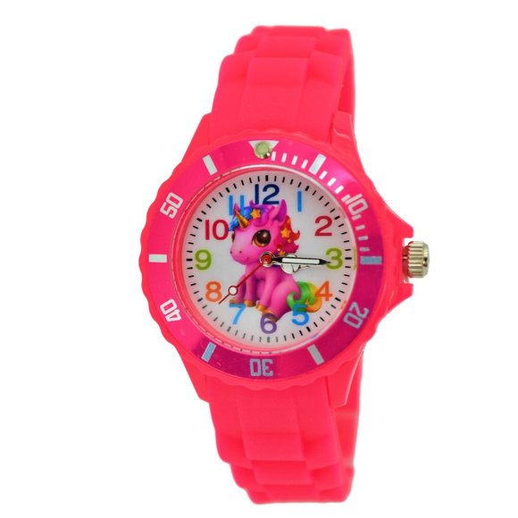 NEW  Lucky Unicorn Gift Set Silicone Watch for Kids & Drawstring Backpack - Picture 2 of 6